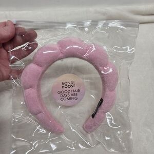 BondiBoost Pink "Get Ready With BB" Cloud Spa Headband - NIP
